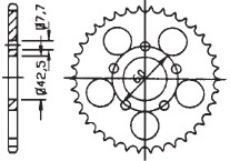 KETTENRAD Aprilia, Z-46