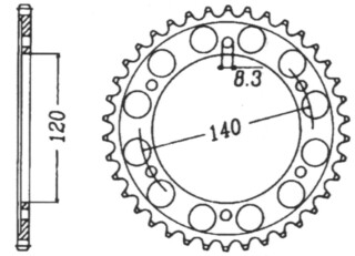 KETTENRAD Honda/Kawasaki, Z-44