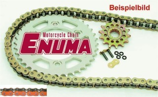 ENUMA Kettensatz Kettenkit Ducati 748 SP, Bj. 95-98 (Übers. 14/37), Kettenfarbe: ORANGE