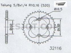 KETTENRAD Kymco QUAD, Z-38