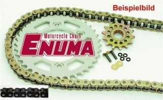 ENUMA Kettensatz Kettenkit Honda CBR 1000, Bj. 89-95, Typ: SC24, Kettenfarbe: SCHWARZ