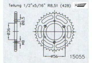 ALU-KETTENRAD Kymco, Z-28