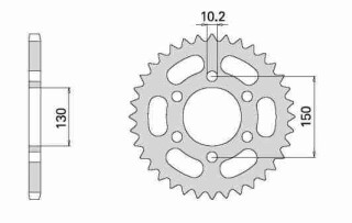 ALU KETTENRAD Yamaha, Z-45