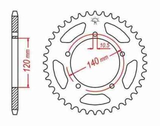 ALU-KETTENRAD Suzuki/Triumph, Z-44