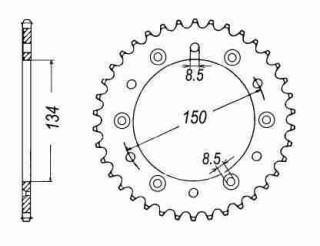 ALU KETTENRAD Kawasaki, Z-49