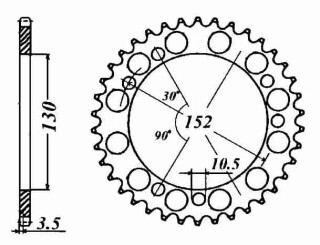 ALU-KETTENRAD Cagiva, Z-46