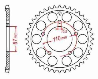 ALU KETTENRAD Suzuki, Z-44