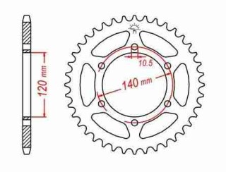 ALU KETTENRAD Kawasaki/Suzuki, Z-40