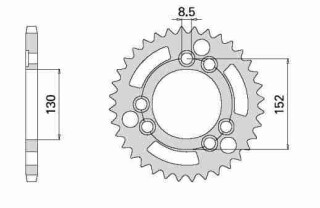 ALU KETTENRAD Cagiva, Z-45