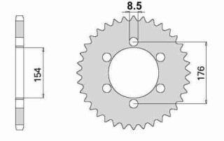 ALU KETTENRAD Honda, Z-44