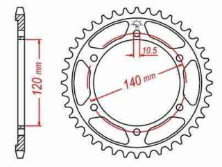 ALU KETTENRAD Kawasaki/Suzuki, Z-41