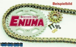 ENUMA Kettensatz Kettenkit Triumph 1200 Daytona -, Bj. 93 (4-Zyl.), Kettenfarbe: BLAU