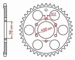 ALU KETTENRAD Suzuki, Z-43