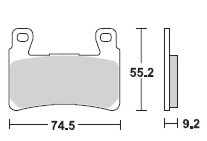 TRW LUCAS Scheibenbremsbeläge-Satz MCB 819 SV