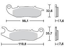 TRW LUCAS Scheibenbremsbeläge-Satz MCB 818