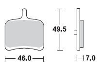 TRW LUCAS Scheibenbremsbeläge-Satz MCB 811 SH