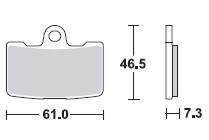 TRW LUCAS Scheibenbremsbeläge-Satz MCB 810 SV
