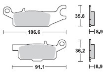 TRW LUCAS Scheibenbremsbeläge-Satz MCB 803 SI