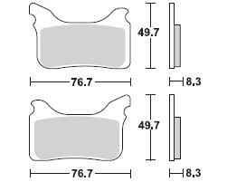 TRW LUCAS Scheibenbremsbeläge-Satz MCB 793 RSI