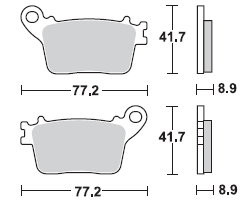 TRW LUCAS Scheibenbremsbeläge-Satz MCB 784 SH