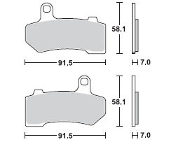 TRW LUCAS Scheibenbremsbeläge-Satz MCB 781 SH