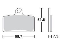 TRW LUCAS Scheibenbremsbeläge-Satz MCB 780 SV