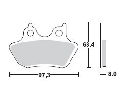 TRW LUCAS Scheibenbremsbeläge-Satz MCB 777 SV