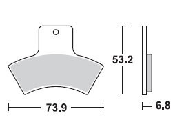 TRW LUCAS Scheibenbremsbeläge-Satz MCB 762 SI