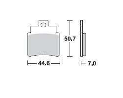 TRW LUCAS Scheibenbremsbeläge-Satz MCB 732 SRM