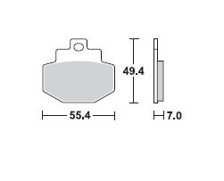 TRW LUCAS Scheibenbremsbeläge-Satz MCB 727 SRM