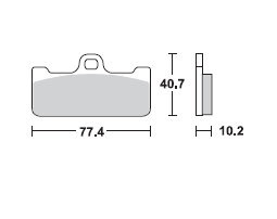 TRW LUCAS Scheibenbremsbeläge-Satz MCB 715 CRQ