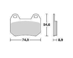 TRW LUCAS Scheibenbremsbeläge-Satz MCB 713
