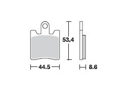 TRW LUCAS Scheibenbremsbeläge-Satz MCB 706 SV