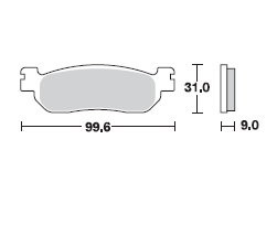 TRW LUCAS Scheibenbremsbeläge-Satz MCB 699