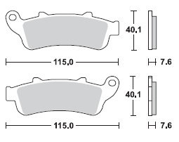 TRW LUCAS Scheibenbremsbeläge-Satz MCB 692 SV