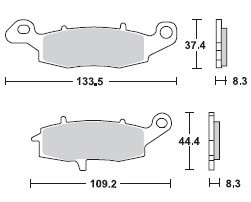 EBC-Bremsscheibe links oder rechts vorne für SUZUKI GSX-R 750 F/G
