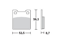 TRW LUCAS Scheibenbremsbeläge-Satz MCB 678 SH