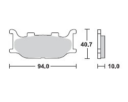 TRW LUCAS Scheibenbremsbeläge-Satz MCB 666 SV