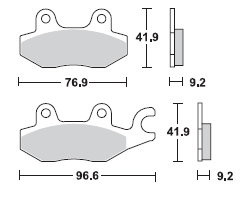TRW LUCAS Scheibenbremsbeläge-Satz MCB 663