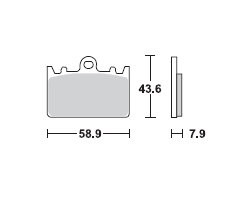 TRW LUCAS Scheibenbremsbeläge-Satz MCB 643