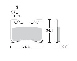 TRW LUCAS Scheibenbremsbeläge-Satz MCB 642 SV
