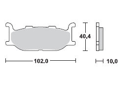 TRW LUCAS Scheibenbremsbeläge-Satz MCB 640