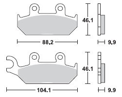 TRW LUCAS Scheibenbremsbeläge-Satz MCB 627