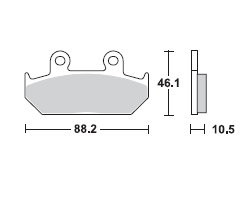 TRW LUCAS Scheibenbremsbeläge-Satz MCB 624