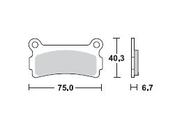 TRW LUCAS Scheibenbremsbeläge-Satz MCB 613