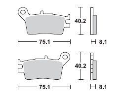 TRW LUCAS Scheibenbremsbeläge-Satz MCB 601