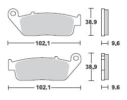 TRW LUCAS Scheibenbremsbeläge-Satz MCB 599 SH