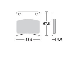 TRW LUCAS Scheibenbremsbeläge-Satz MCB 591