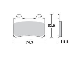TRW LUCAS Scheibenbremsbeläge-Satz MCB 584 SV
