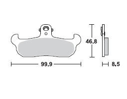TRW LUCAS Scheibenbremsbeläge-Satz MCB 579, ausverkauft